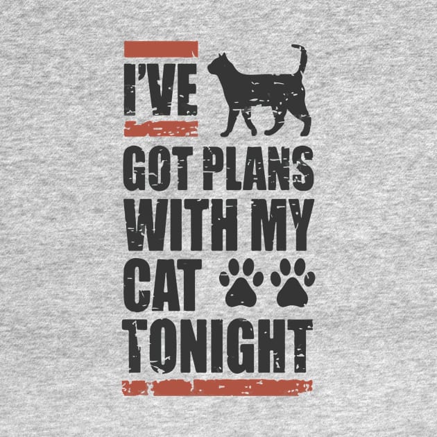 I've Got My Plans With My Cat Tonight by Artmoo